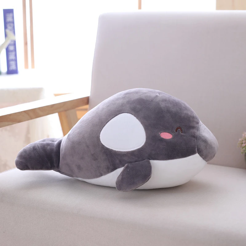 

Millffy 1pcs cute Soft Plush Shark Doll Gray Stuffed Animals Kids Toys for Children Pillow Gifts Funny Children gift