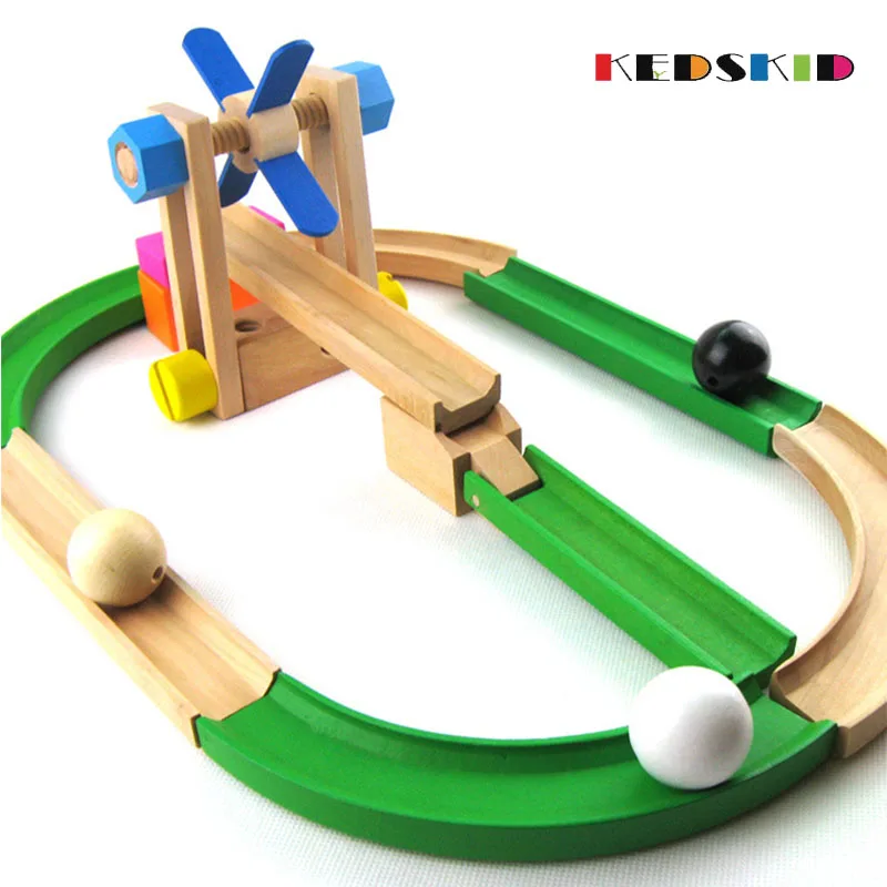 Деревянная детская дорожка игрушечная железная дорога разборка комбинированная