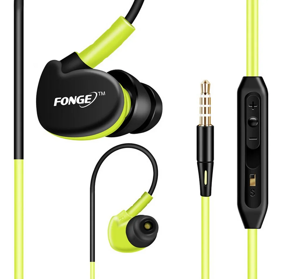 Спортом Бег Водонепроницаемые Наушники earsets HI-FI С Шумоподавлением Bass Музыкой