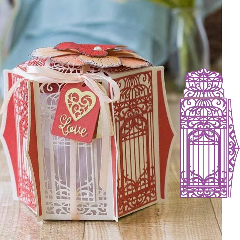 3D огромная Подарочная коробка металлические трафареты для штампов сделай сам