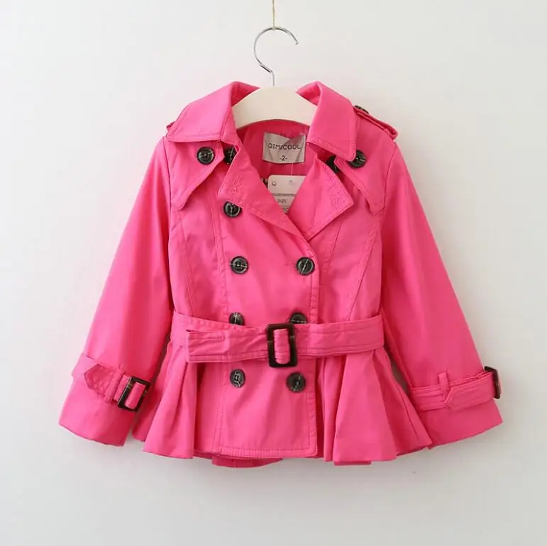 2018 осень Верхняя одежда для маленьких девочек принцесса мода двойной груди