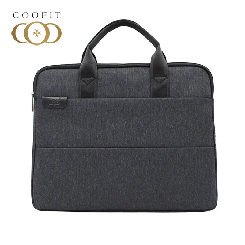 Coofit Повседневный портфель для ноутбука для мужчин женщин модный портфель на молнии деловая сумка для 1" ноутбук простая сумка для ноутбука