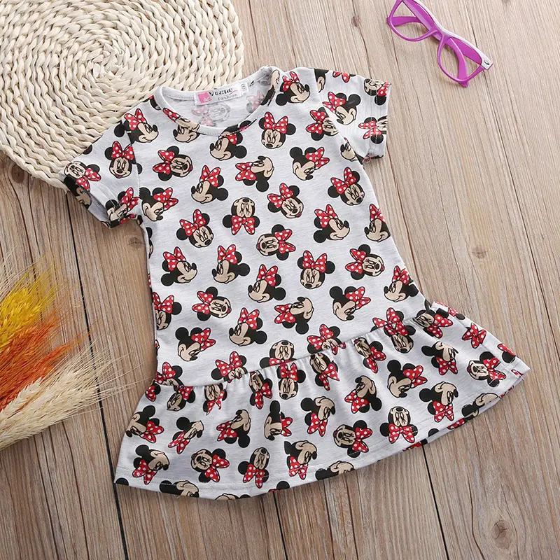 Детское Летнее мини-платье с принтом на возраст 2-7 лет | Детская одежда и обувь