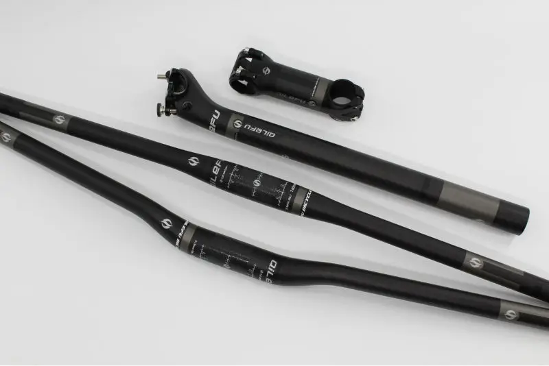 Новый серый QILEFU горный велосипед матовая труба из углеродистого волокна 3K UD