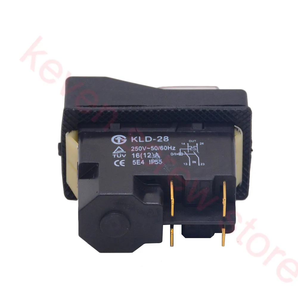 Водонепроницаемый IP55 кнопочный электромагнитный переключатель 4 Pin AC250V 16A Магнитный стартер Мощность выключатели безопасности при работе с электроинструментами для механического инструмента