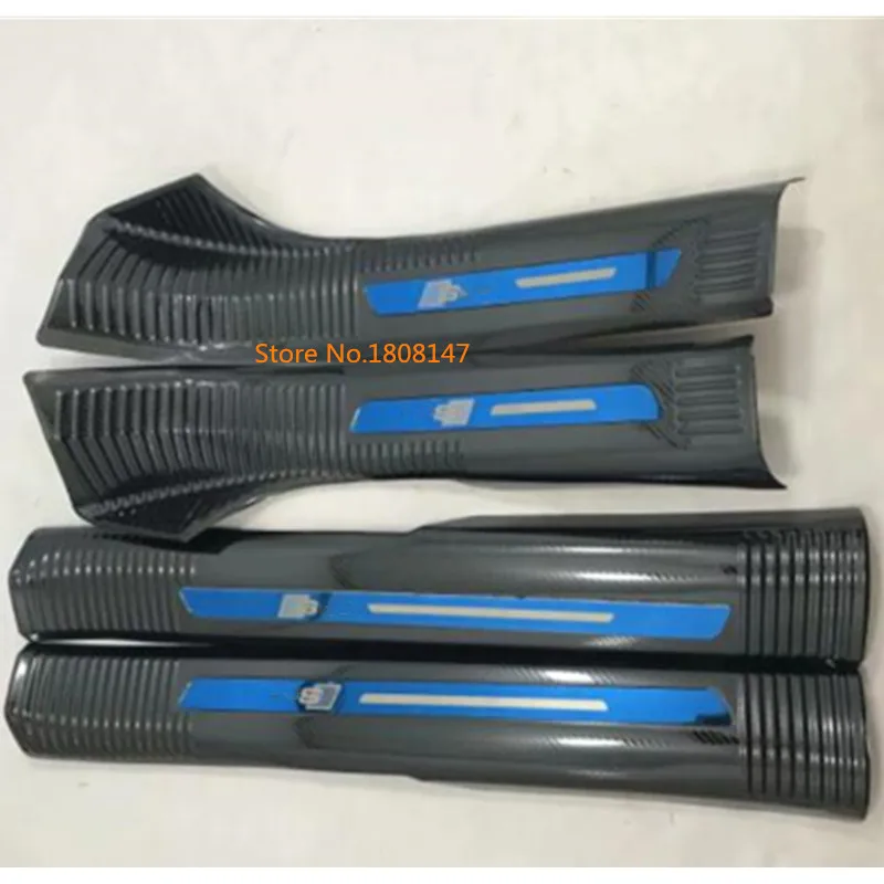 Для Audi Q5 Q5L стикер для кузова автомобиля Стайлинг нержавеющая сталь педаль порога Накладка Внутренний порог 4 шт