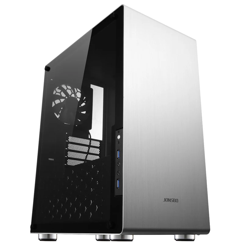 Jonsbo U4S Алюминиевый Чехол для компьютера поддержка ATX Блок питания USB3.0 интерфейс ATX шасси
