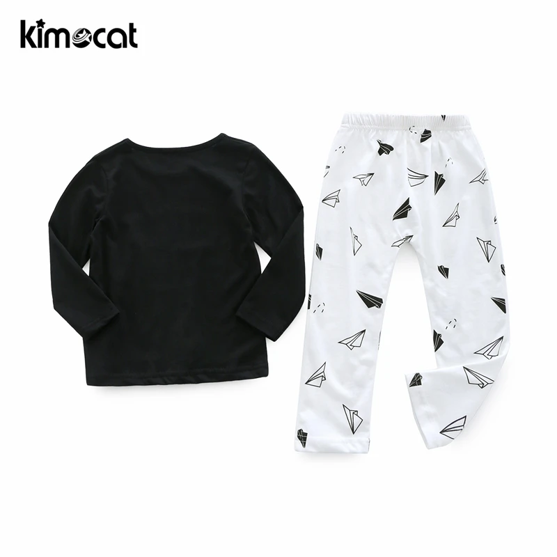 Kimocat одежда для маленьких мальчиков и девочек новинка 2018 Стильный хлопковый