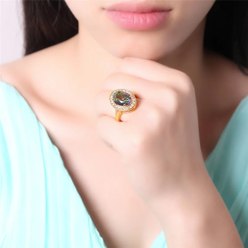Новинка 2019 модное кольцо 18K с фианитом AAA украшение Очаровательное для тела