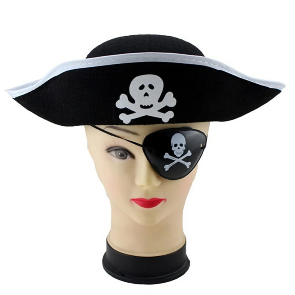 Костюм на Хэллоуин Пиратские шапки для девочек и мальчиков треугольная