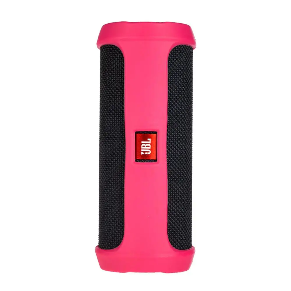 Красный Мягкий силиконовый чехол корпуса динамиков для JBL Flip 4 Bluetooth динамик противоударный защитный чехол для jbl flip4 чехол для динамика - Цвет: Красный