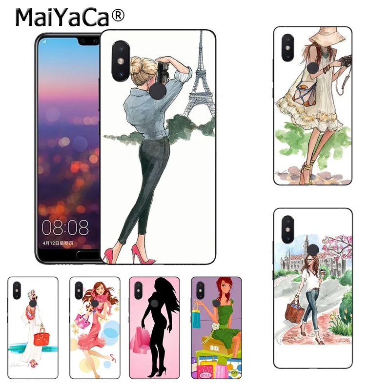 MaiYaCa/Красивое Летнее платье с сердечками для шоппинга путешествий девочек чехол