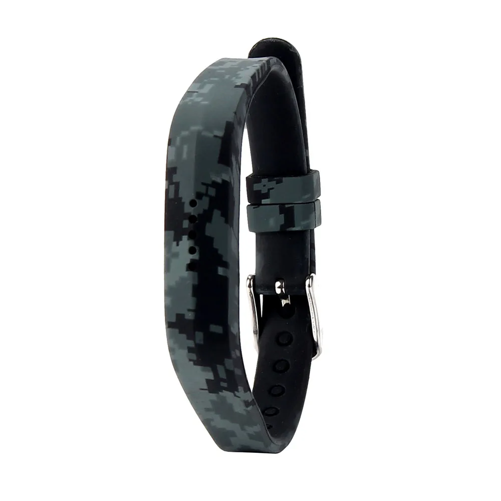Силиконовый спортивный сменный браслет на запястье с принтом для Fitbit Flex 2