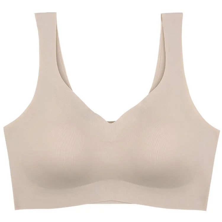 топ женский бесшовные жилет bralette бюстгалтер ультра-тонкий сна Анти-расширение
