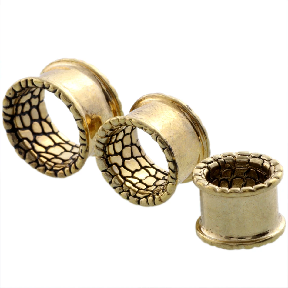 Эспандер для ушей SwanJo 1 пара медный тоннель пирсинга одна вспышка пробки Orelha 12 мм