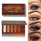 Бьюти глазурованные блестящие тени для век 6 цветов пигментные тени для век Палитра водостойкие легко носить мерцающий макияж