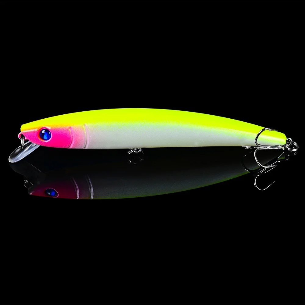Sunlure 10 шт. Topwater Minnow рыболовная приманка пластиковая жесткая воблеры 11 5 см г