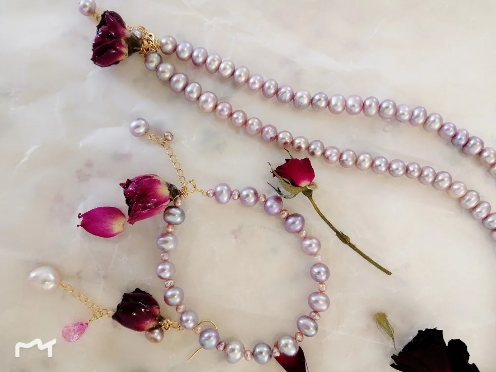 Joytree 2019 оригинальный дизайн Ретро Романтический 14 К золото натуральный жемчуг