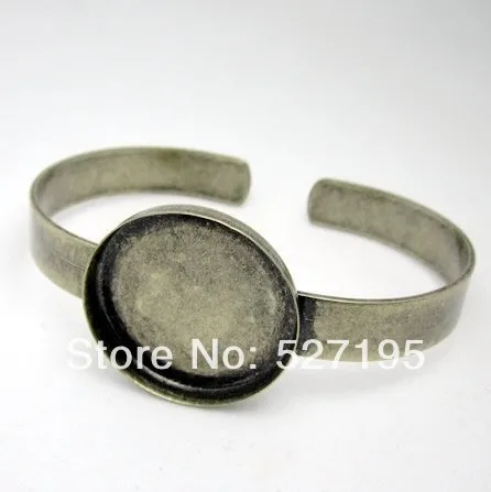 Бесплатная доставка браслет с круглой оправой 35 мм пустая основа для браслета