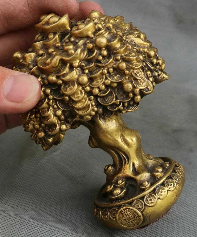 Подробнее о бронзовой миске с сокровищами фэн шуй статуя монета