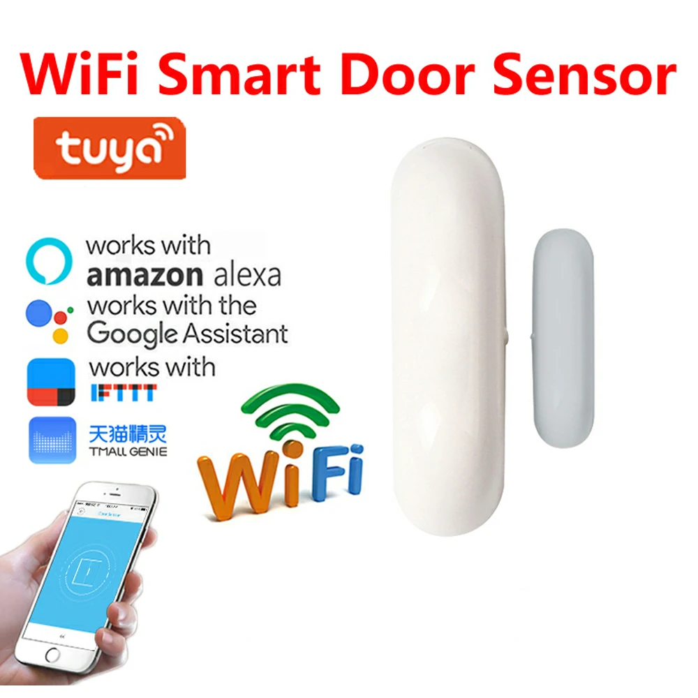 Датчик для домашней двери детектор окон Wi-Fi уведомление через приложение