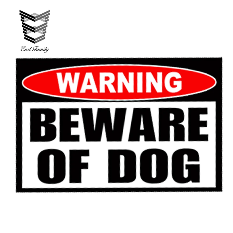 

EARLFAMILY 13 см x 11 см автостайлинг Остерегайтесь собаки Предупреждение ющая Автомобильная наклейка внимание безопасность животных водонепрони...