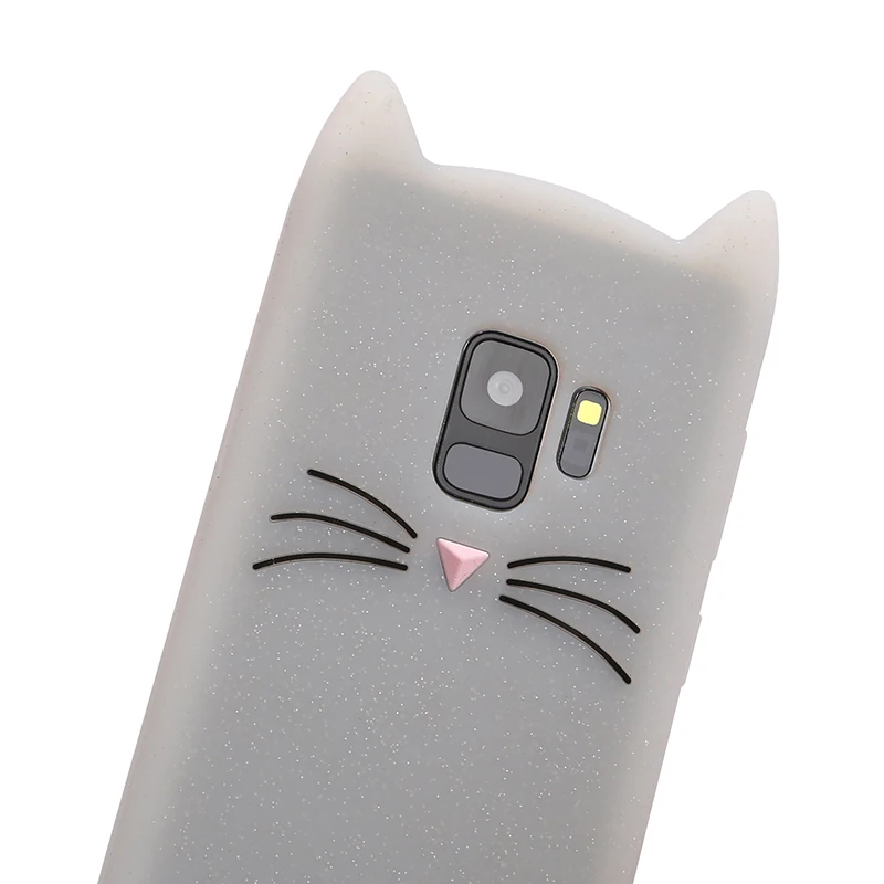 Роскошный милый чехол с кошкой для samsung S8 galaxy S9 Plus S6 samsung S7 Edge J3 J5 J7 Pro силиконовый чехол для сотового телефона