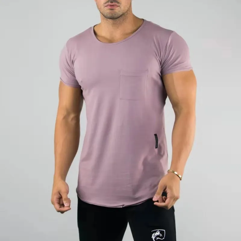 ALPHALETE Новая мужская летняя Фитнес Бодибилдинг хлопковая футболка спортивные
