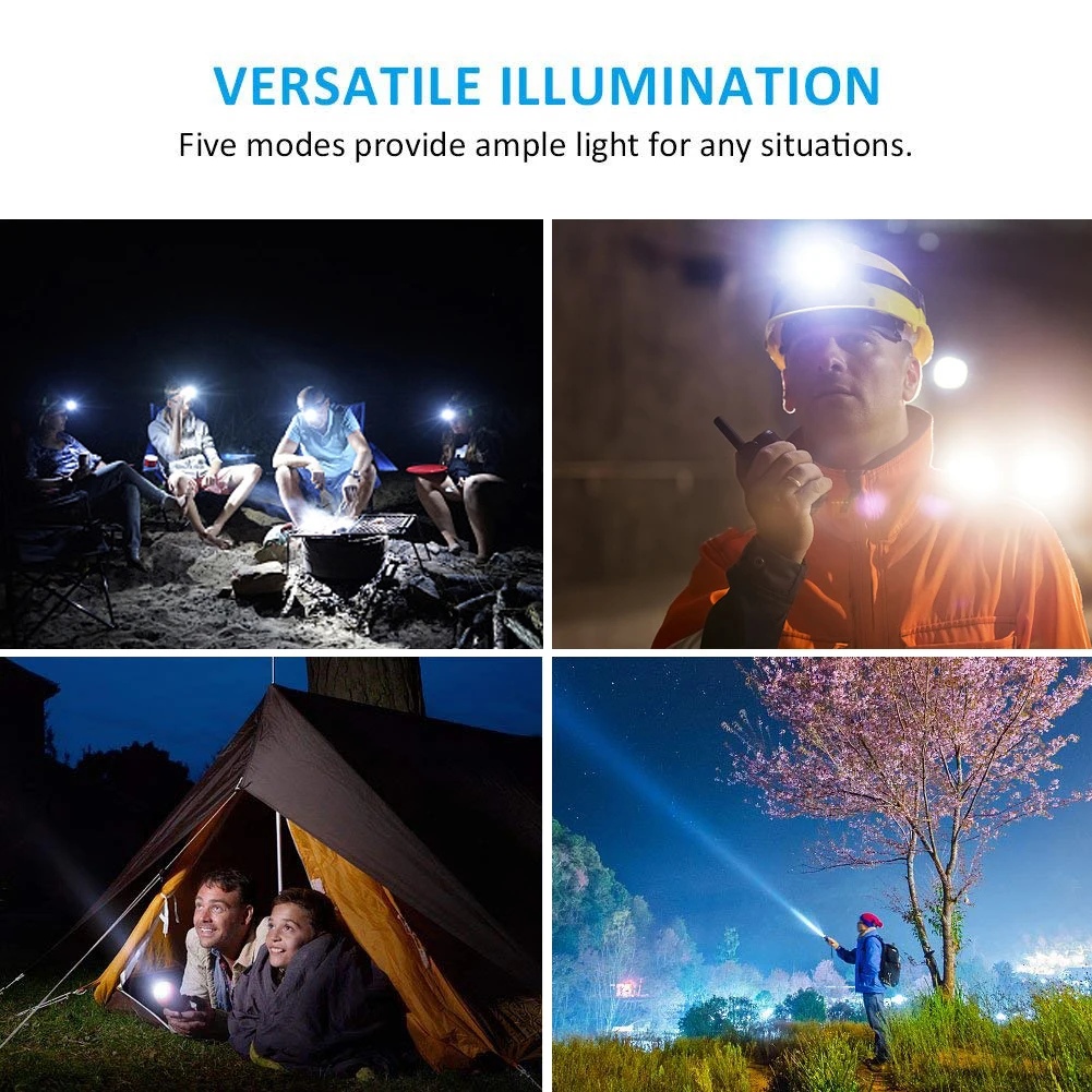 

Rechargeable Headlamp T6/L2 Zoom Headlight Waterproof Head Lamp Torch Flashlight Head lamp use 2*18650 battery