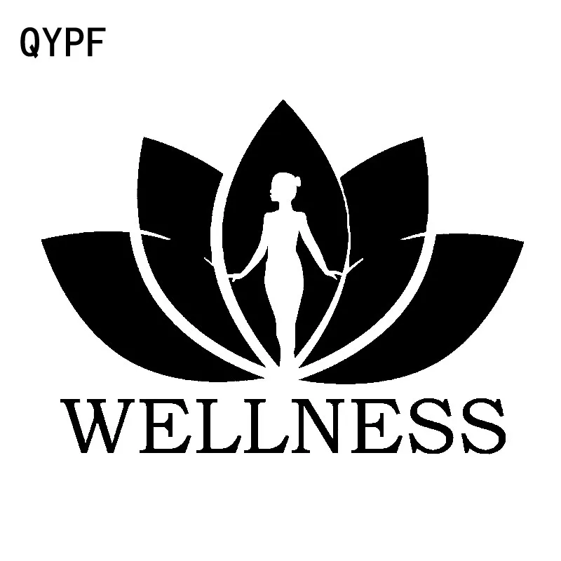 QYPF 17 2 см * 12 6 непревзойденный танцующий Лотос цветок виниловая Автомобильная