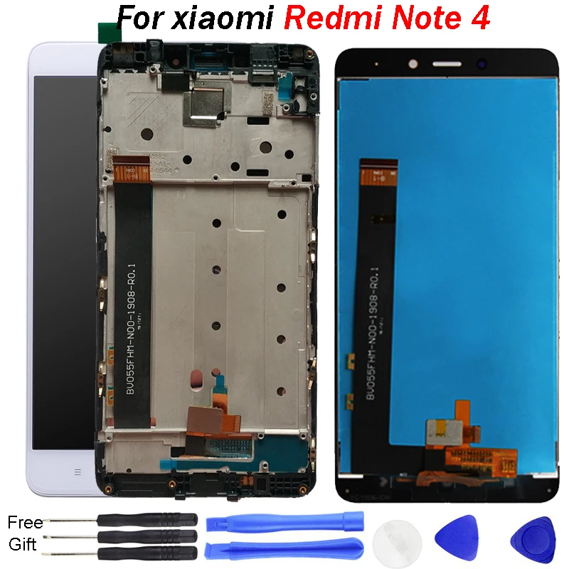 100% тест ed для Xiaomi Redmi Note 4 ЖК дисплей сенсорный экран с рамкой 5 дюймов экран|Экраны