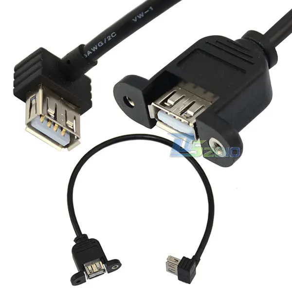 Высокое качество USB 2 0 гнездо панель крепление к гнезду 90 градусов вверх угол