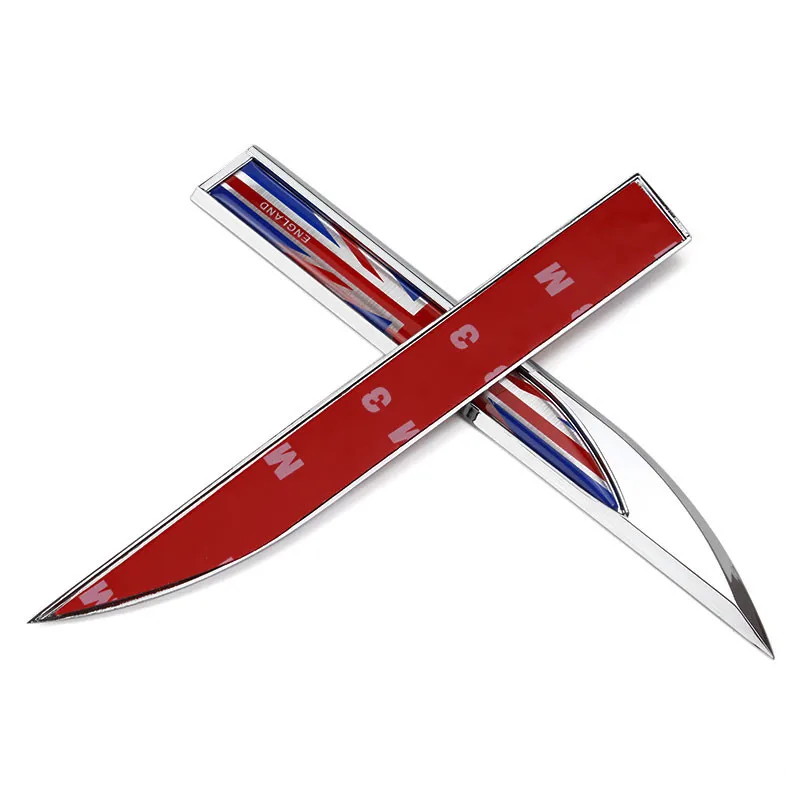 Автомобильный Стайлинг металлическая боковая Наклейка Флаг Великобритании авто