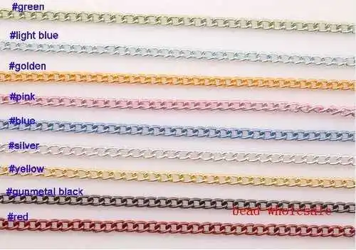 Оптовая продажа Бесплатная доставка 1 м алюминиевые панцирные цепи OMH с открытыми