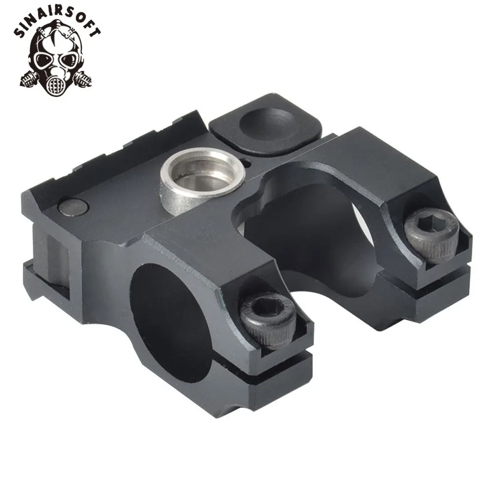 SINAIRSOFT Тактический зажим-на газовый блок со складным фронтальным прицелом CNC алюминиевый обработанный Утюг для M4/M16 страйкбол AEG аксессуары