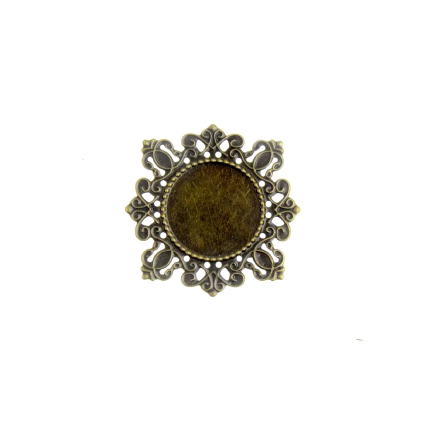 Бесплатная доставка 10 шт. античный бронзовый цвет металлический цветок