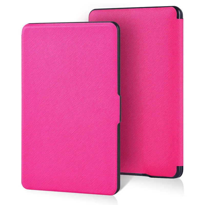 Rose red Магнитный смарт-чехол для Amazon Kindle Paperwhite 2 3 ультра тонкий флип-чехол для Paperwhite с автоматическим пробуждением/спящим 6' чехол для планшета - Цвет: Rose red