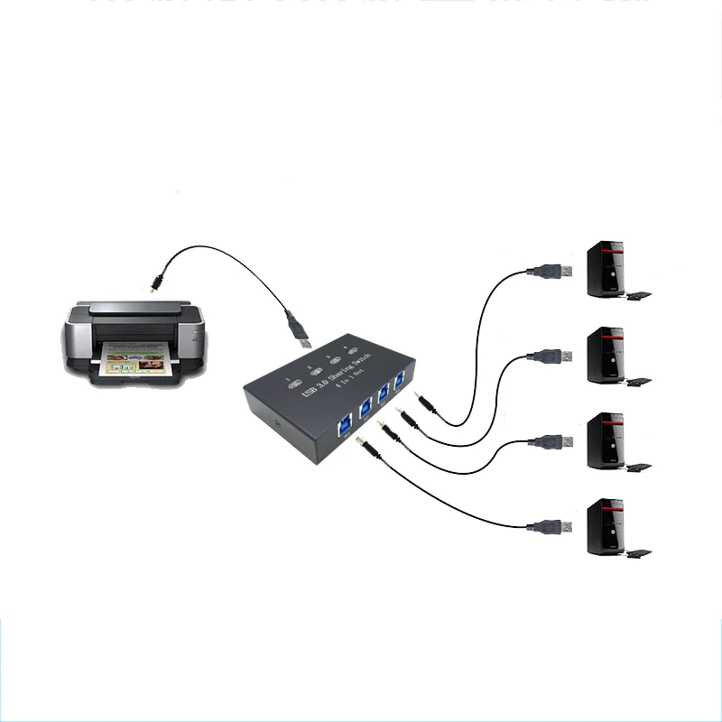 USB 3 0 ручной переключатель-адаптер переключатель железная коробка четыре
