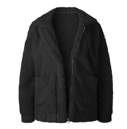 style1 Пальто из искусственного меха женский осенне-зимний теплый толстый плюшевый женский жакет в стиле кэжуал верхняя одежда из искусственного меха - Цвет: style1