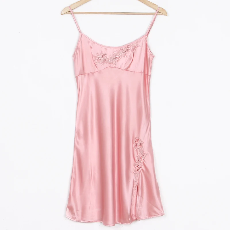 2017 Летней Одежды Спагетти Ремень Ночные Рубашки Сексуальная Шелковый Белье