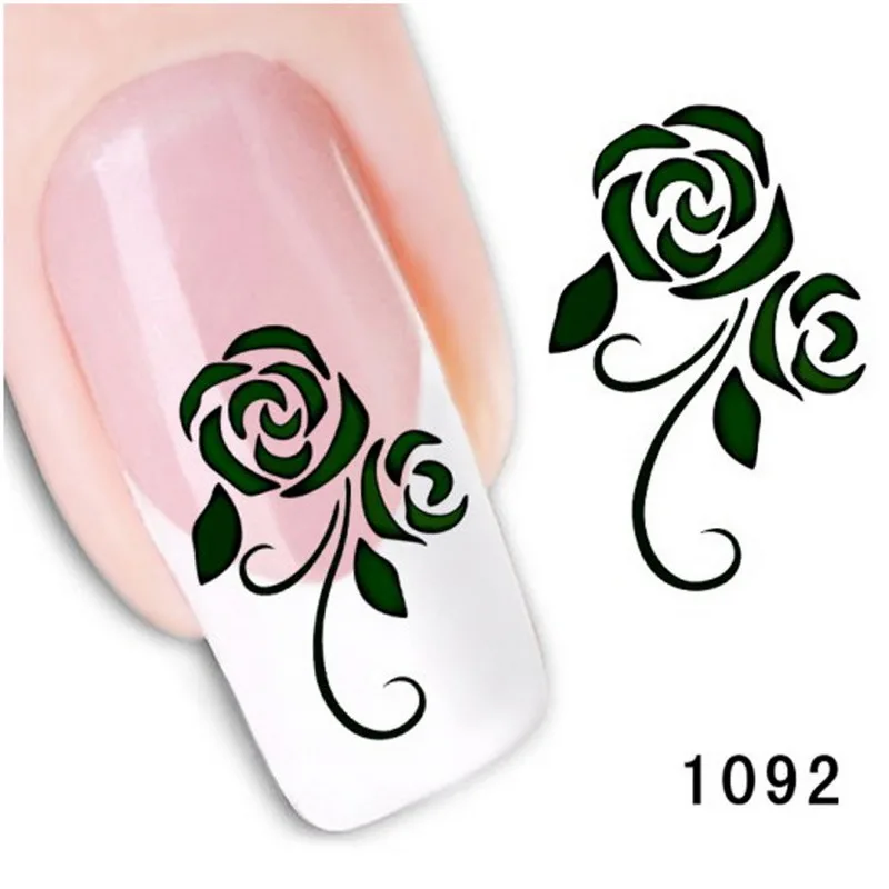 Bittb 5 листов наклейка для ногтей цветок письмо якорь узор дизайн декоративные