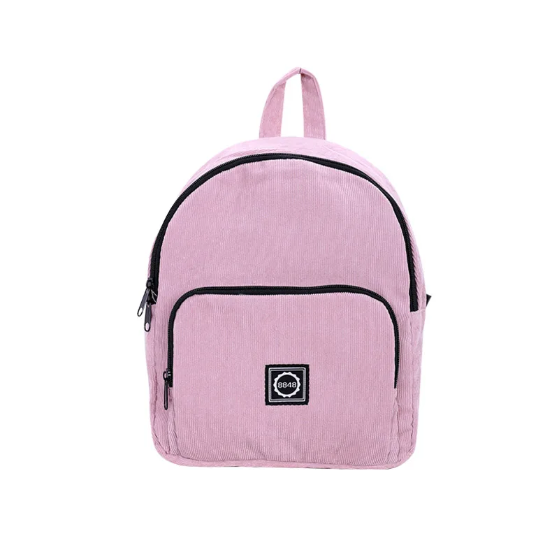 pink backpack 8848 женский молодежный рюкзак маленькие однотонные повседневные Рюкзаки студенческая школьная сумка для девочек-подростков винтажная милая сумка рюкзак Mochila 007 - Цвет: pink backpack