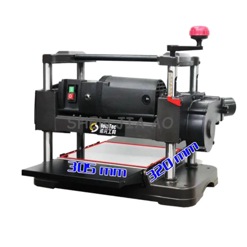 Preise 12 Zoll Exquisite Desktop Flache Messer Schneiden Maschine 220 V 50Hz 1500 W Industrielle/Home Automatische Fütterung Holzbearbeitung Hobel
