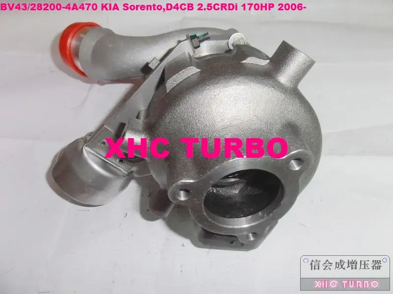 Турбокомпрессор BV43/53039880144 282004A470 для KIA Sorento, D4CB 2,5 CRDi 170HP 2006
