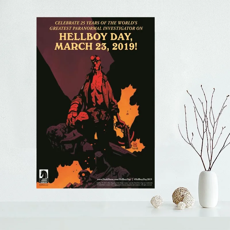 Hellboy художественный плакат на заказ холст плакат искусство отделочная ткань для дома ткань на стену плакат печать шелковая ткань - Цвет: 12