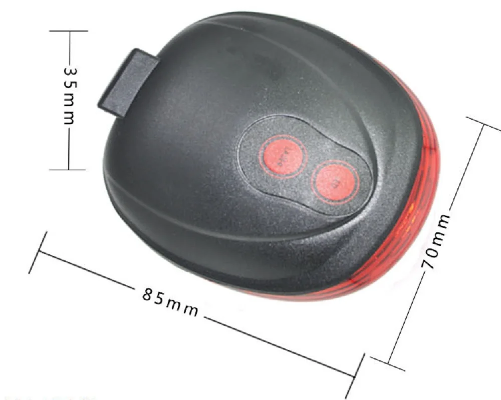 Bicycle Tail Light Waterproof Bike Rear Lights Cycling 7 Cool Flash Mode For Accessories (5LED+2Laser) | Спорт и развлечения