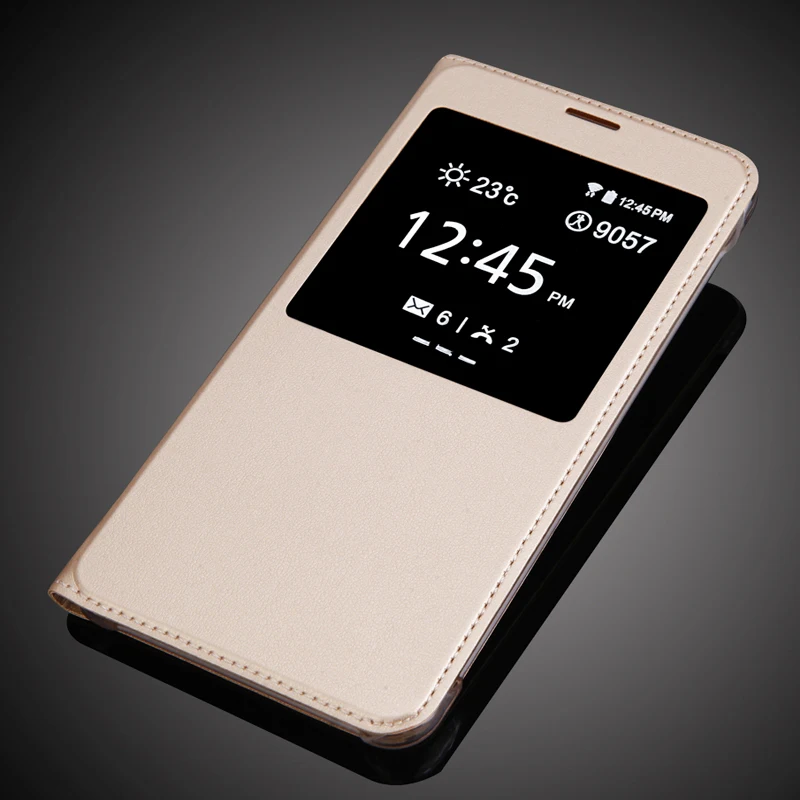 Роскошный чехол модный защитный из искусственной кожи откидной Чехол с окошком