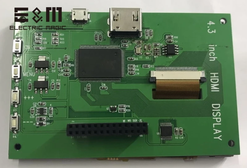 Индивидуальные Язык 4,3 дюймов ЖК-дисплей монитор HDMI Дисплей 60 Гц HD Экран USB 5V для Raspberry Pi банан