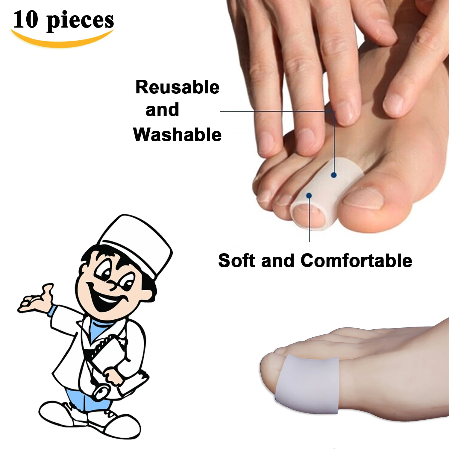 10 шт. мягкие гелевые протекторы для большого пальца стопы|toes foot|for footprotector foot |