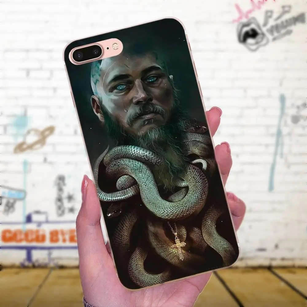 Для Galaxy A3 A5 A7 On5 On7 2015 2016 2017 Grand Alpha G850 Core2 Prime S2 I9082 мягкие сумки Чехлы Ragnar Lothbrok Vikings Bling